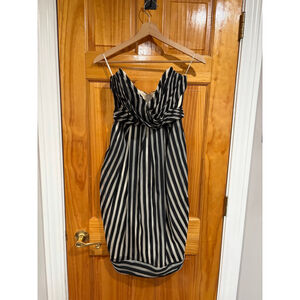 1970s black dress 1970s Bob Mackie Little Black Dress with Dramatic Draped Back main image 0